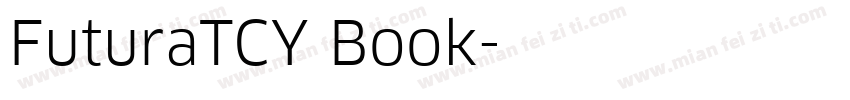 FuturaTCY Book字体转换